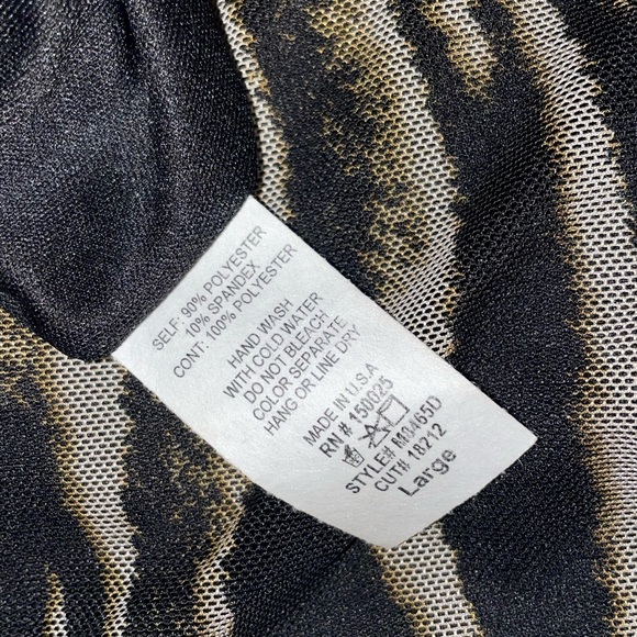 🖤 NWOT Zebra Stripe Strapless Midi Dress - Picture 5 of 6